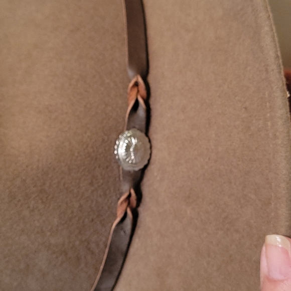 ELAN BLANC Hat w/ leather hat band, EUC, XL - Picture 5 of 10